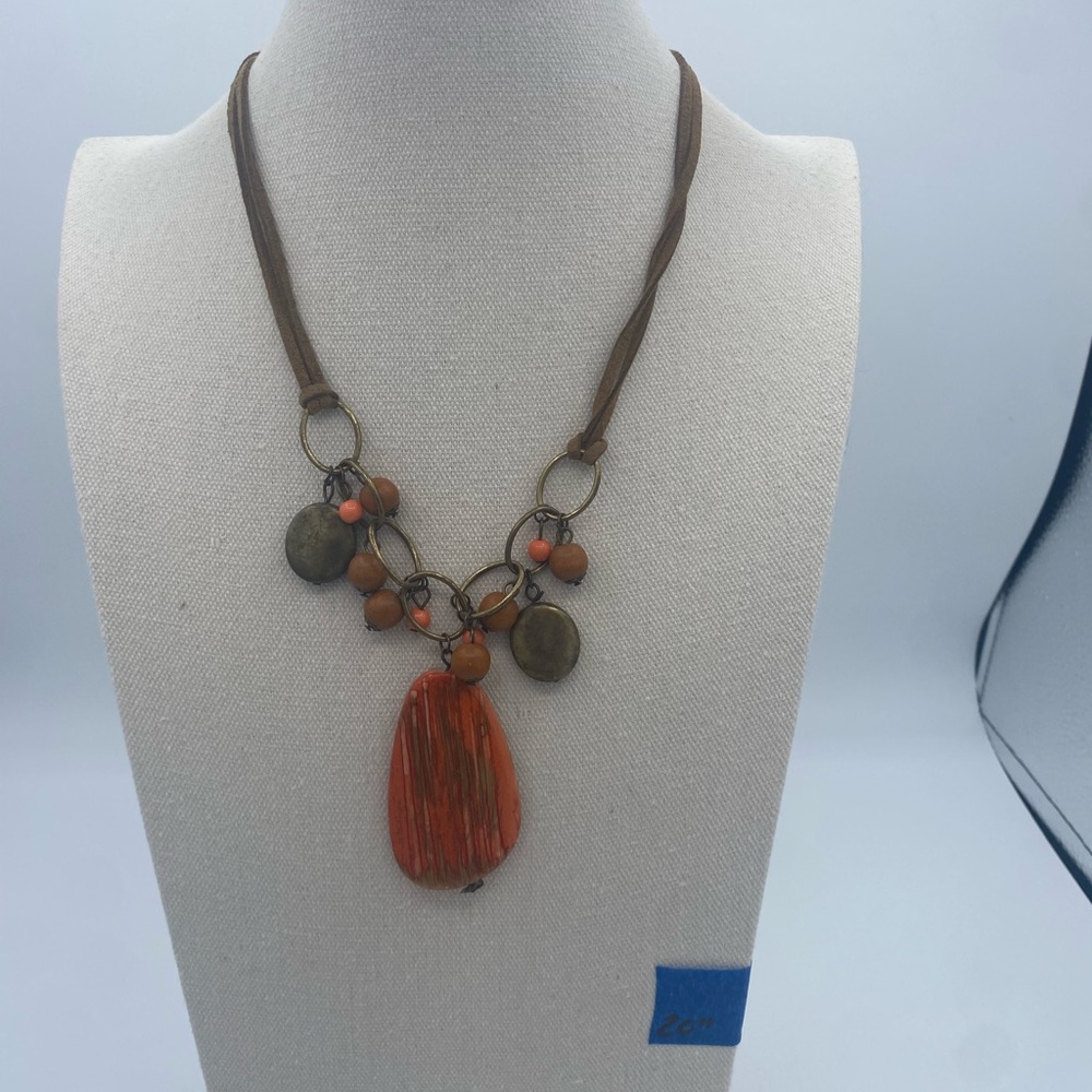Orange and Brown Necklace